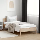 tömör fenyőfa ágy matrac nélkül 100 x 200 cm