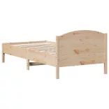 tömör fenyőfa ágy matrac nélkül 100 x 200 cm