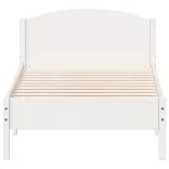 fehér tömör fenyőfa ágy matrac nélkül 100 x 200 cm