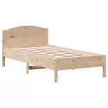 tömör fenyőfa ágy matrac nélkül 75 x 190 cm