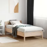 tömör fenyőfa ágy matrac nélkül 75 x 190 cm