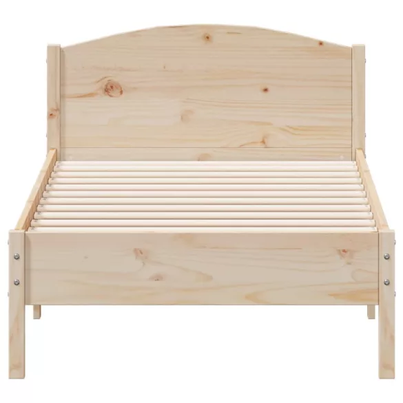 tömör fenyőfa ágy matrac nélkül 75 x 190 cm