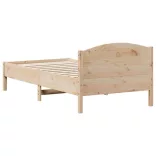 tömör fenyőfa ágy matrac nélkül 75 x 190 cm