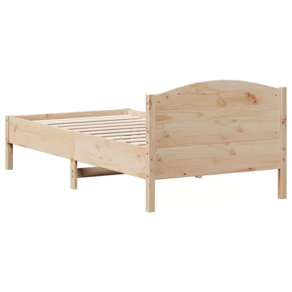 tömör fenyőfa ágy matrac nélkül 75 x 190 cm