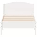 fehér tömör fenyőfa ágy matrac nélkül 75 x 190 cm