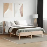 tömör fenyőfa ágykeret ágy matrac nélkül 120 x 200 cm