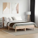 tömör fenyőfa ágy matrac nélkül 135 x 190 cm