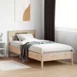 tömör fenyőfa ágykeret matrac nélkül 90 x 190 cm