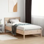 tömör fenyőfa ágy matrac nélkül 75 x 190 cm