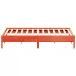 viaszbarna tömör fenyőfa ágy matrac nélkül 200 x 200 cm