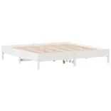 fehér tömör fenyőfa ágy matrac nélkül 180 x 200 cm