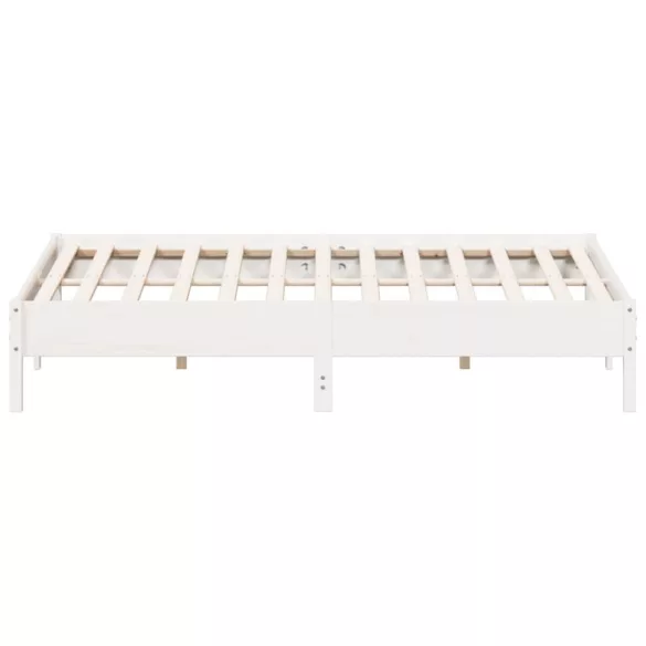 fehér tömör fenyőfa ágy matrac nélkül 180 x 200 cm