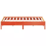 viaszbarna tömör fenyőfa ágy matrac nélkül 180 x 200 cm