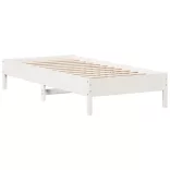fehér tömör fenyőfa ágy matrac nélkül 90 x 200 cm