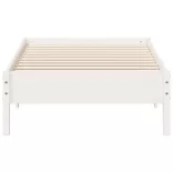 fehér tömör fenyőfa ágy matrac nélkül 90 x 200 cm
