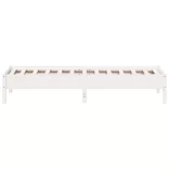 fehér tömör fenyőfa ágy matrac nélkül 90 x 200 cm