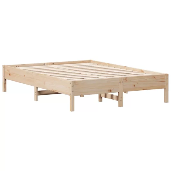 tömör fenyőfa ágy matrac nélkül 140 x 190 cm