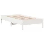 fehér tömör fenyőfa ágykeret matrac nélkül 90 x 190 cm