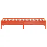 viaszbarna tömör fenyőfa ágy matrac nélkül 90 x 190 cm