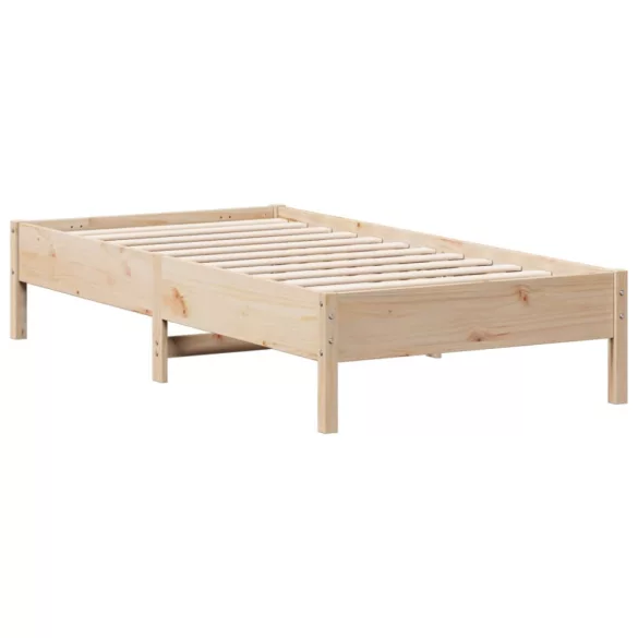 tömör fenyőfa ágy matrac nélkül 75 x 190 cm