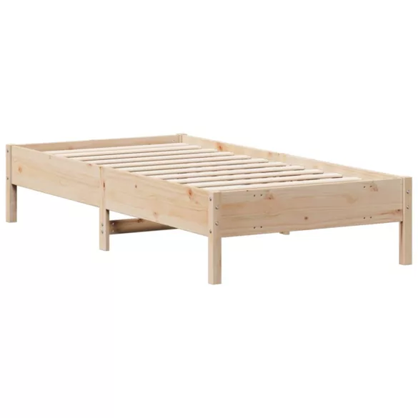tömör fenyőfa ágy matrac nélkül 75 x 190 cm