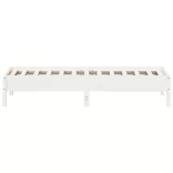 fehér tömör fenyőfa ágy matrac nélkül 75 x 190 cm
