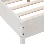 fehér tömör fenyőfa ágy matrac nélkül 160 x 200 cm