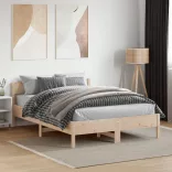 tömör fenyőfa ágy matrac nélkül 135 x 190 cm