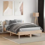 tömör fenyőfa ágy matrac nélkül 120 x 190 cm