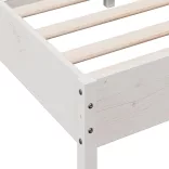 fehér tömör fenyőfa ágykeret matrac nélkül 90 x 190 cm