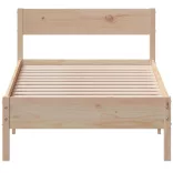 tömör fenyőfa ágy matrac nélkül 75 x 190 cm
