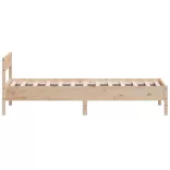 tömör fenyőfa ágy matrac nélkül 75 x 190 cm