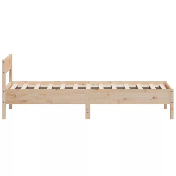 tömör fenyőfa ágy matrac nélkül 75 x 190 cm