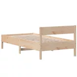 tömör fenyőfa ágy matrac nélkül 75 x 190 cm