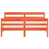 viaszbarna tömör fenyőfa ágy matrac nélkül 140 x 200 cm