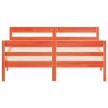 viaszbarna tömör fenyőfa ágy matrac nélkül 120 x 200 cm