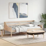 tömör fenyőfa kanapéágy matrac nélkül 80 x 200 cm