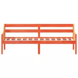 viaszbarna tömör fenyőfa kanapéágy matrac nélkül 80 x 200 cm