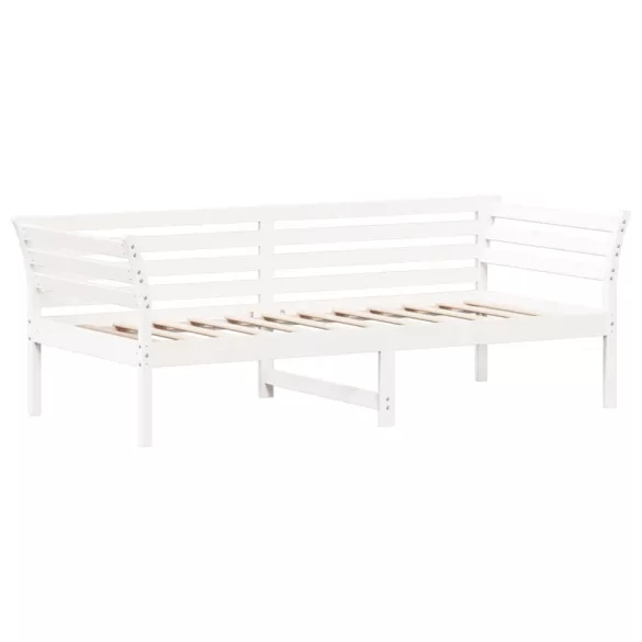 fehér tömör fenyőfa kanapéágy matrac nélkül 90 x 200 cm