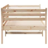 tömör fenyőfa kanapéágy matrac nélkül 90 x 190 cm