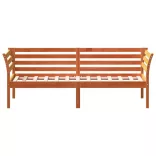 viaszbarna tömör fenyőfa kanapéágy matrac nélkül 90 x 190 cm