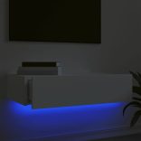 fehér TV-szekrény LED-lámpákkal 60x35x15,5 cm