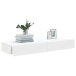 2 db fehér TV-szekrény LED-lámpákkal 60x35x15,5 cm