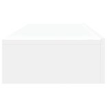 2 db fehér TV-szekrény LED-lámpákkal 60x35x15,5 cm