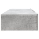 2 db betonszürke TV-szekrény LED-lámpákkal 60x35x15,5 cm