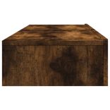 2 db füstös tölgy színű TV-szekrény LED fénnyel 60x35x15,5 cm