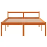 viaszbarna tömör fenyőfa időseknek való ágy 120 x 190 cm