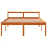 viaszbarna tömör fenyőfa időseknek való ágy 120 x 200 cm