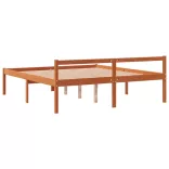 viaszbarna tömör fenyőfa időseknek való ágy 150 x 200 cm