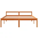 viaszbarna tömör fenyőfa időseknek való ágy 160 x 200 cm